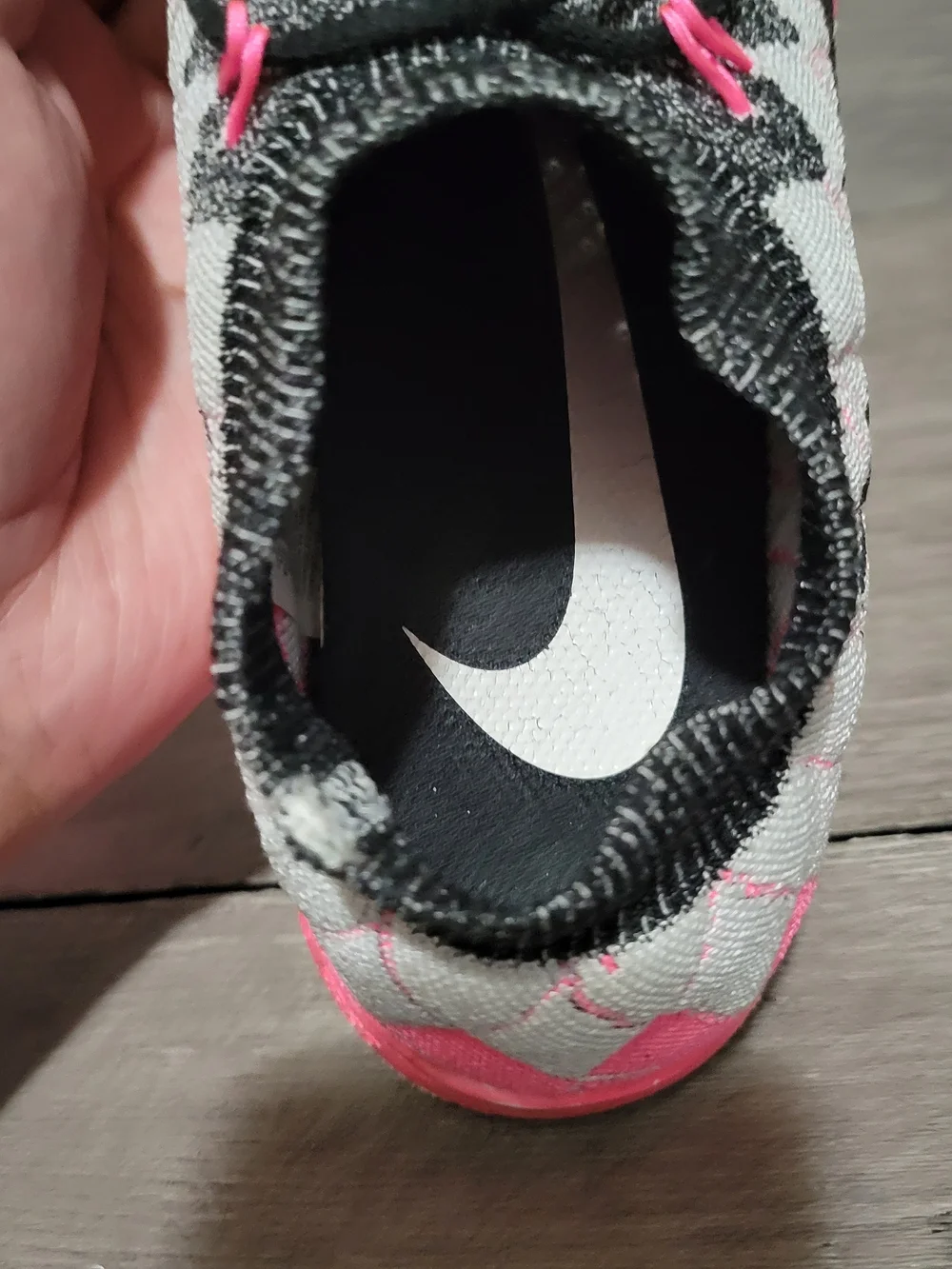 Nike Free 3.0 Flyknit Pink Womens Sz 7.5 Running Shoes 636231-002